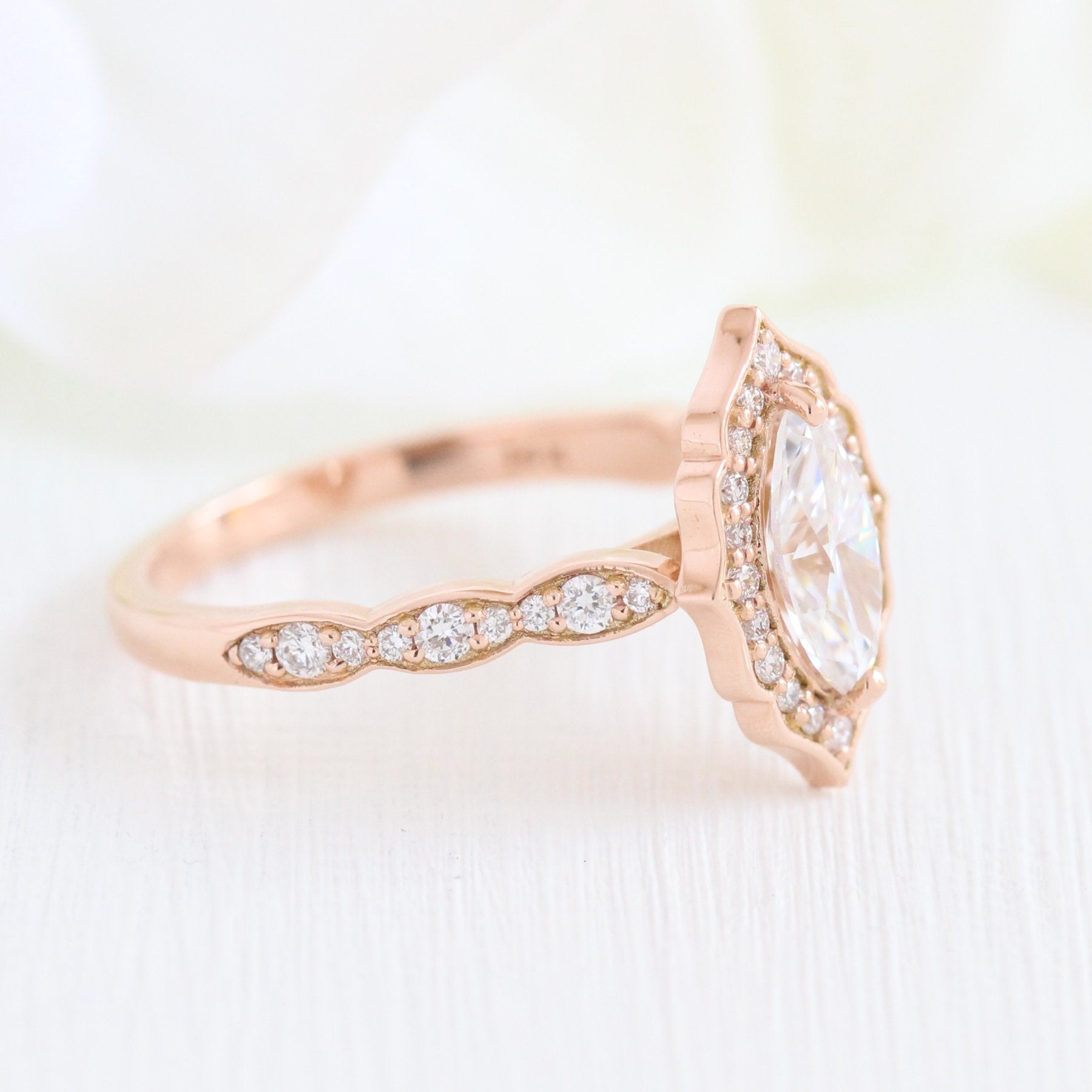 Admirable Marquise Shape Engagement Ring