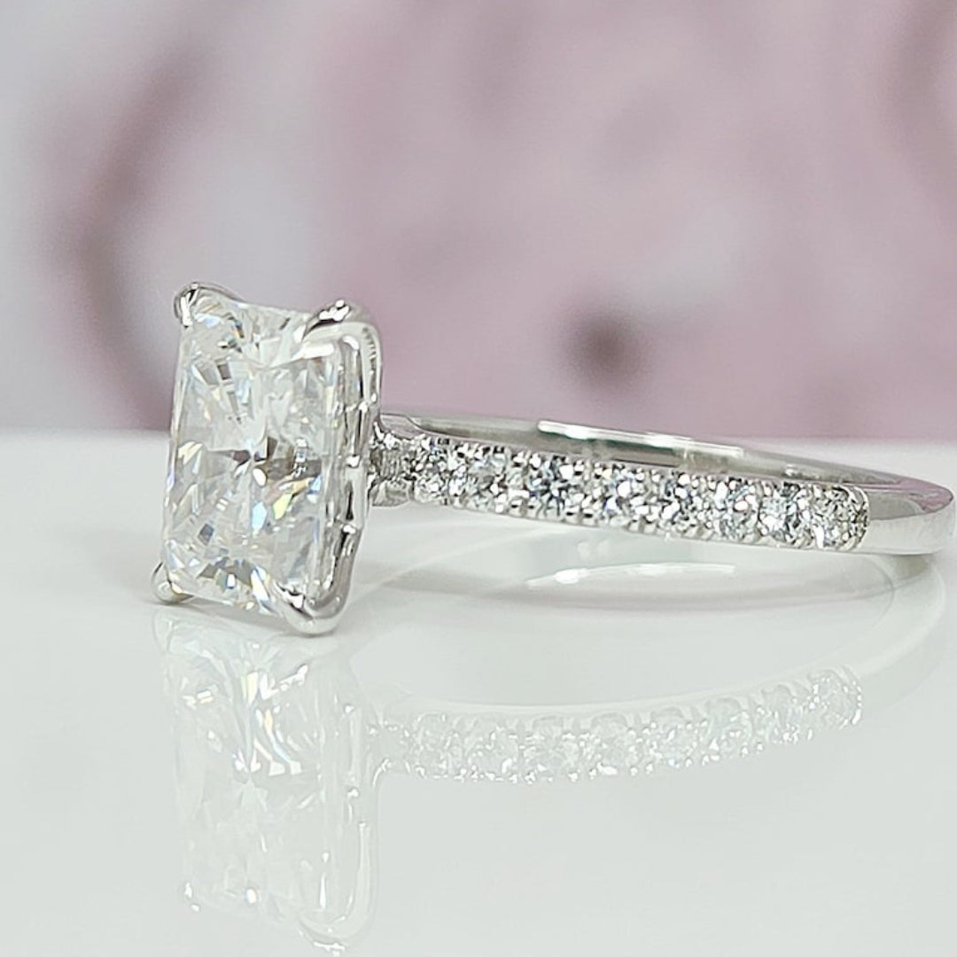 Natura Radiant Shape Engagement Ring