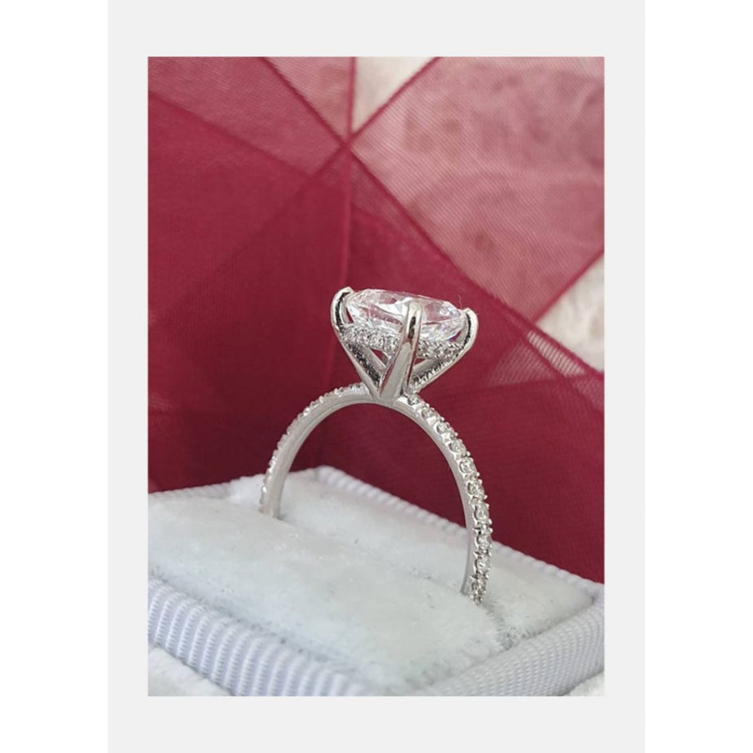 Prepossessing Cushion Shape Diamond Wedding Ring