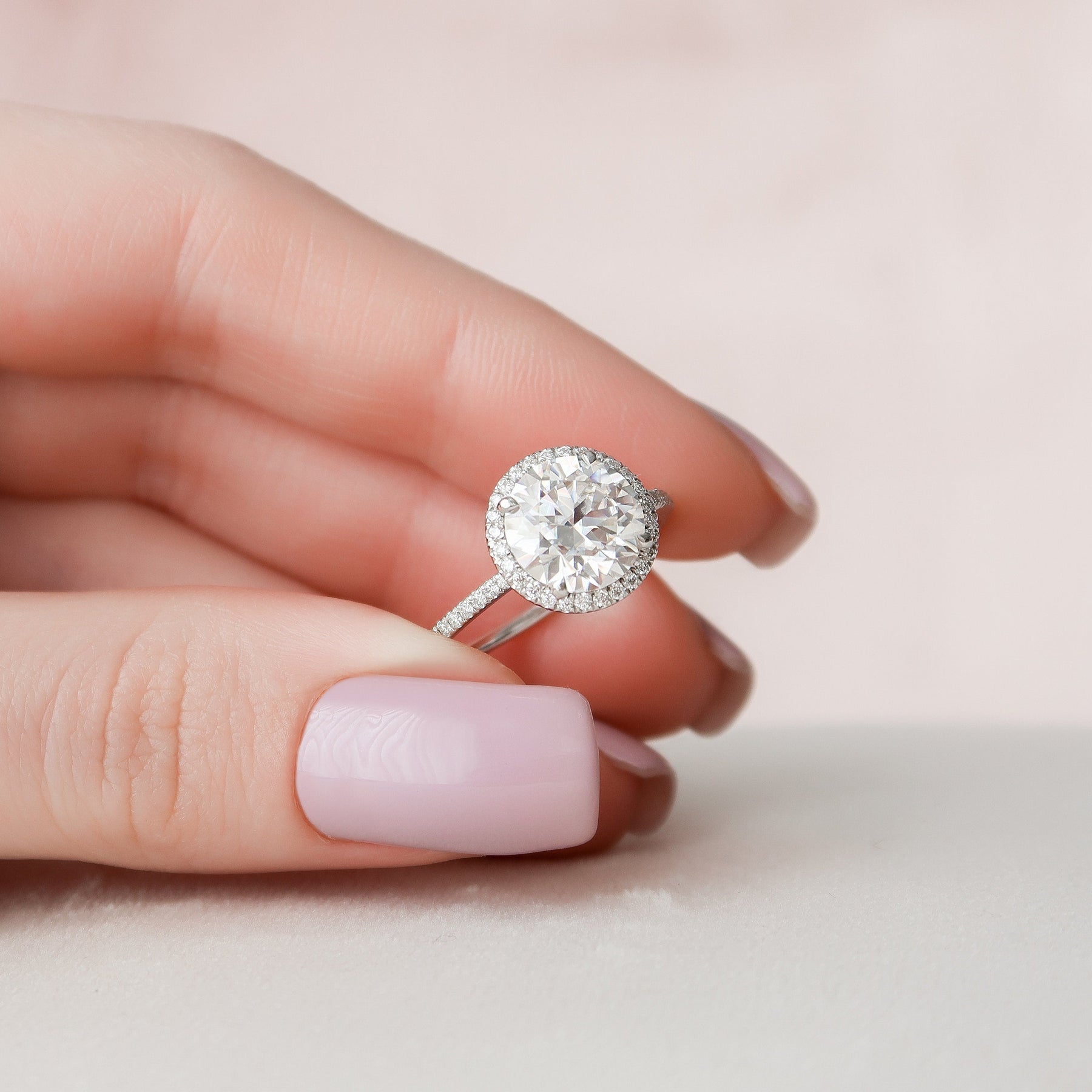 Handpicked Cushion Cut Wedding Ring