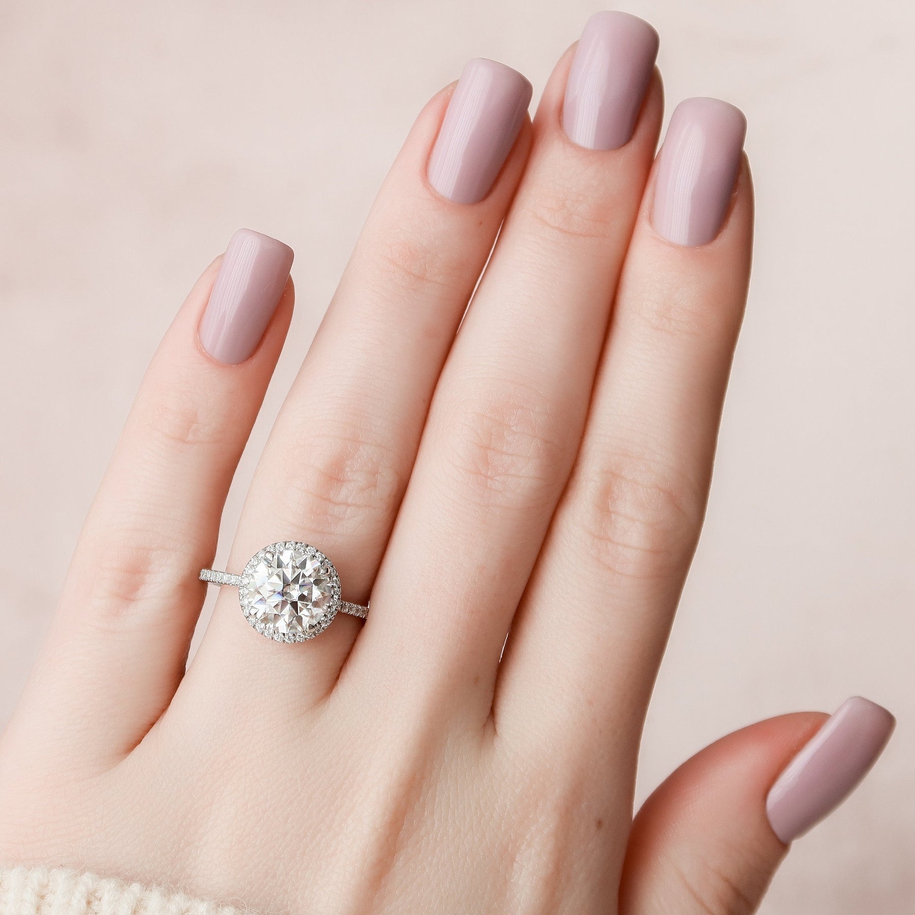 Handpicked Cushion Cut Wedding Ring