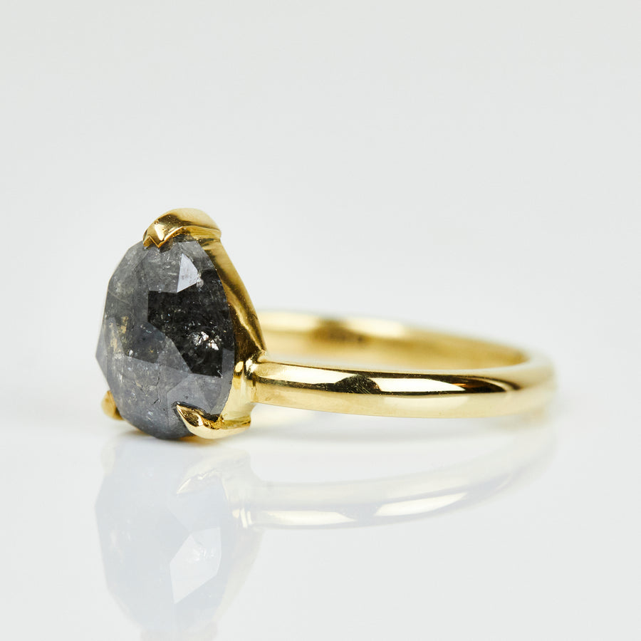 Shimmer Spark 2.55CT Pear Cut Diamond Anniversary Ring