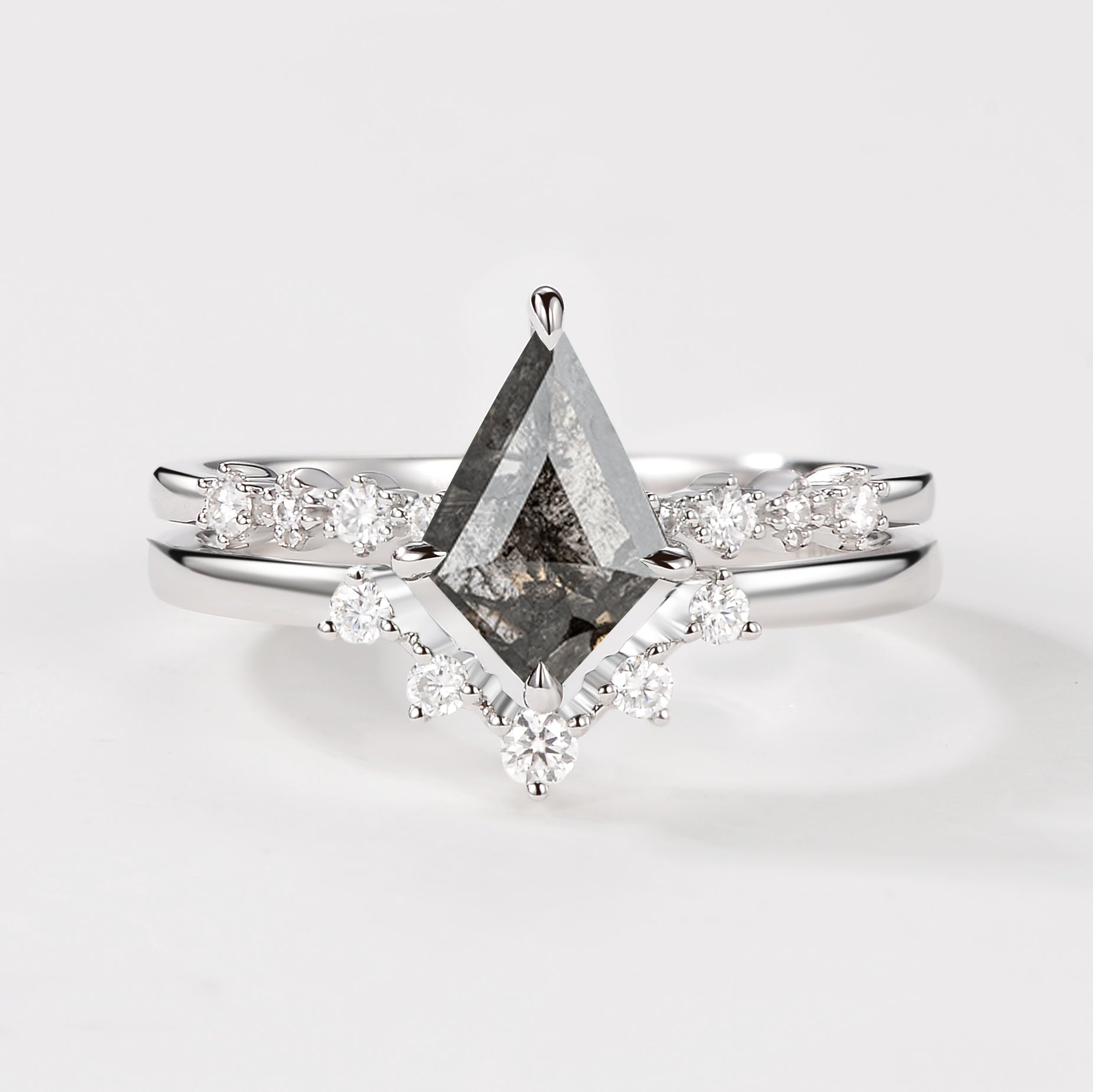 Hypothetical 1.57CT Kite Diamond Anniversary Ring