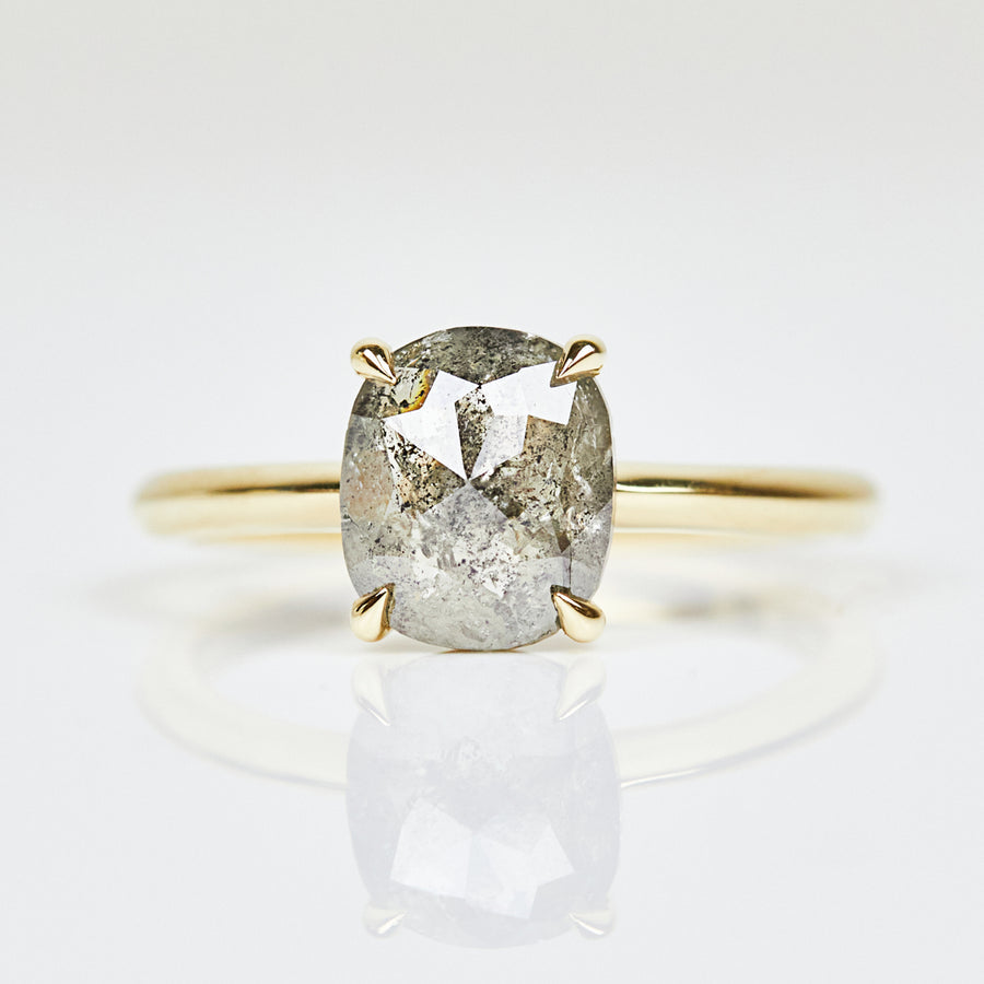 Superlative 1.80CT Oval Cut Diamond Vintage Ring