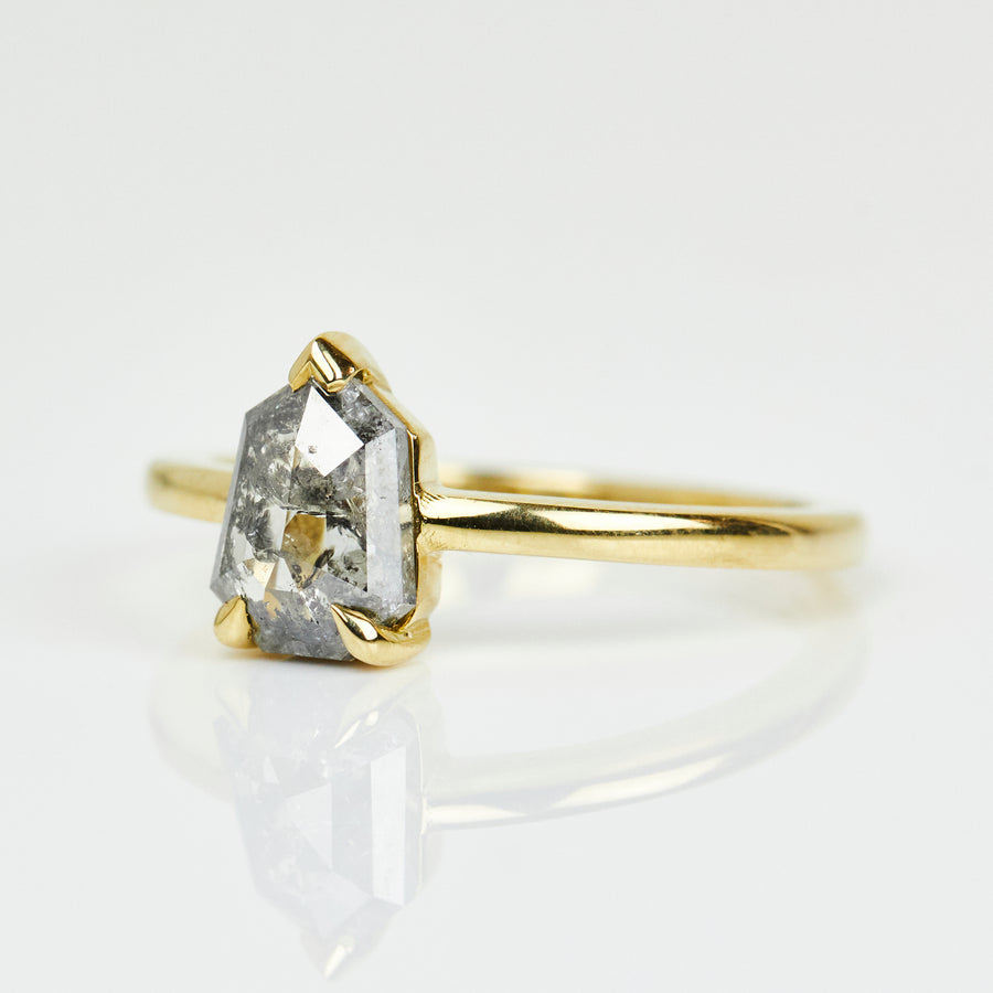 ShineStone 1.88CT Shield Cut Diamond Engagement Ring