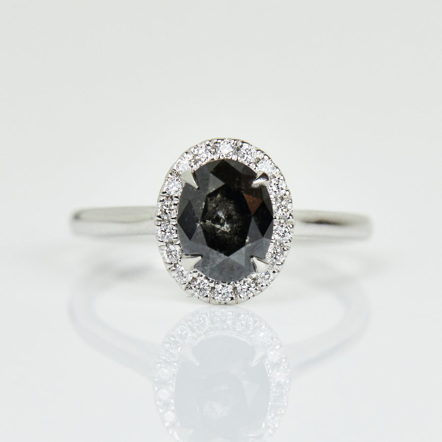 RadiantRoc 1.80CT Oval Cut Engagement Diamond Ring