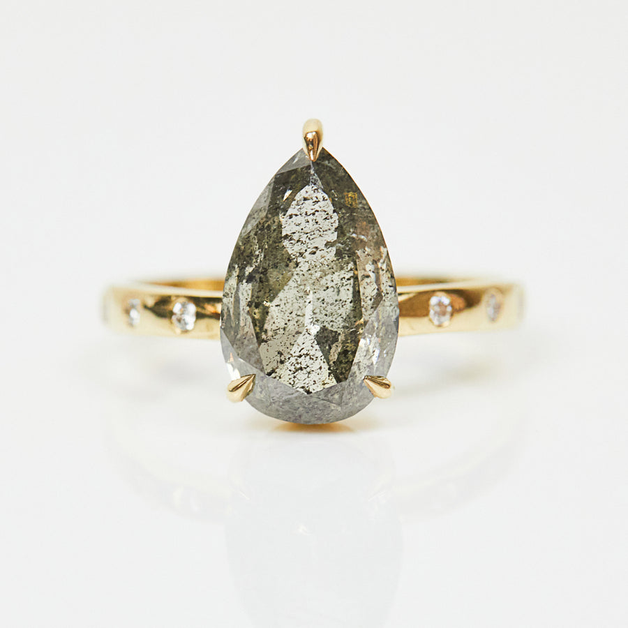 Scinque 3.08CT Pear Shape Diamond Engagement Ring