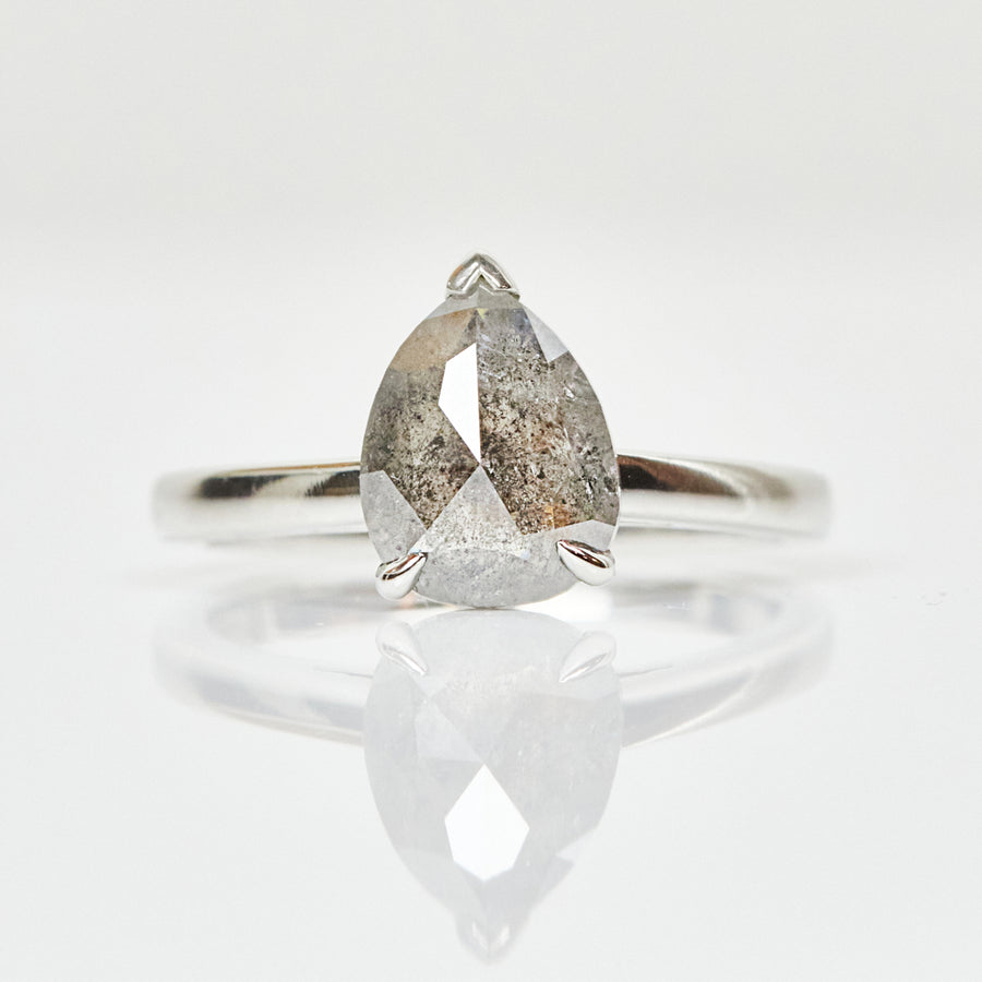 Devotion 1.79CT Pear Shape Diamond Engagement Ring