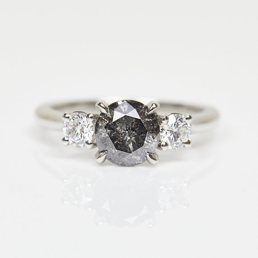 Ice 1.55CT Round Shape Diamond Anniversary Ring