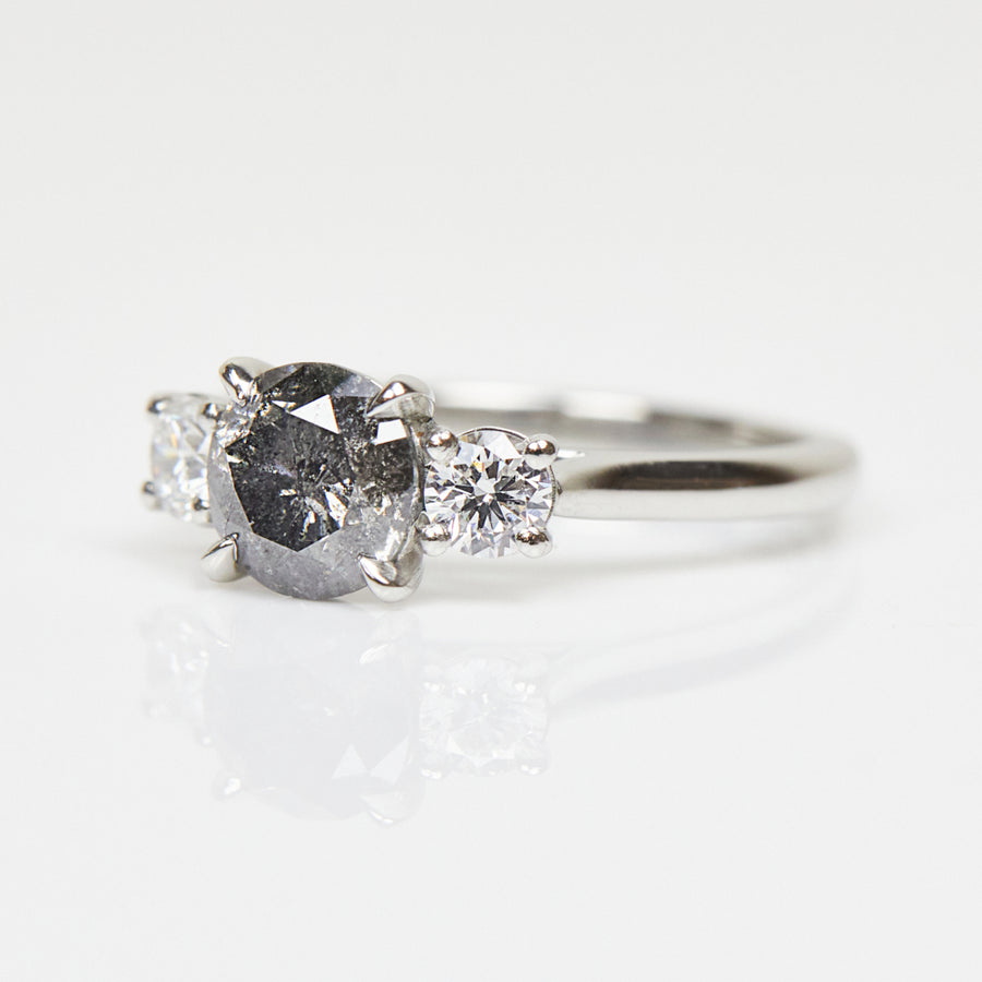 Ice 1.55CT Round Shape Diamond Anniversary Ring