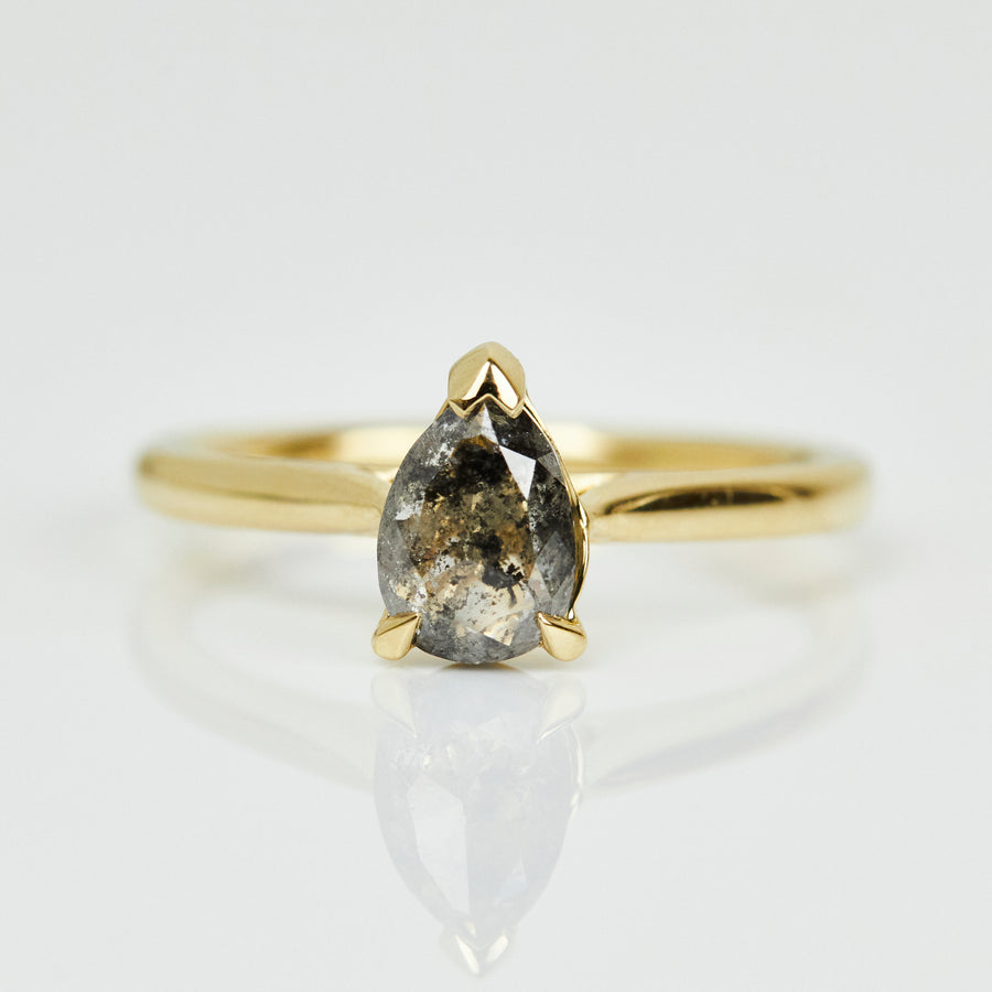 Bling Bud 1.02CT Pear Cut Diamond Engagement Ring