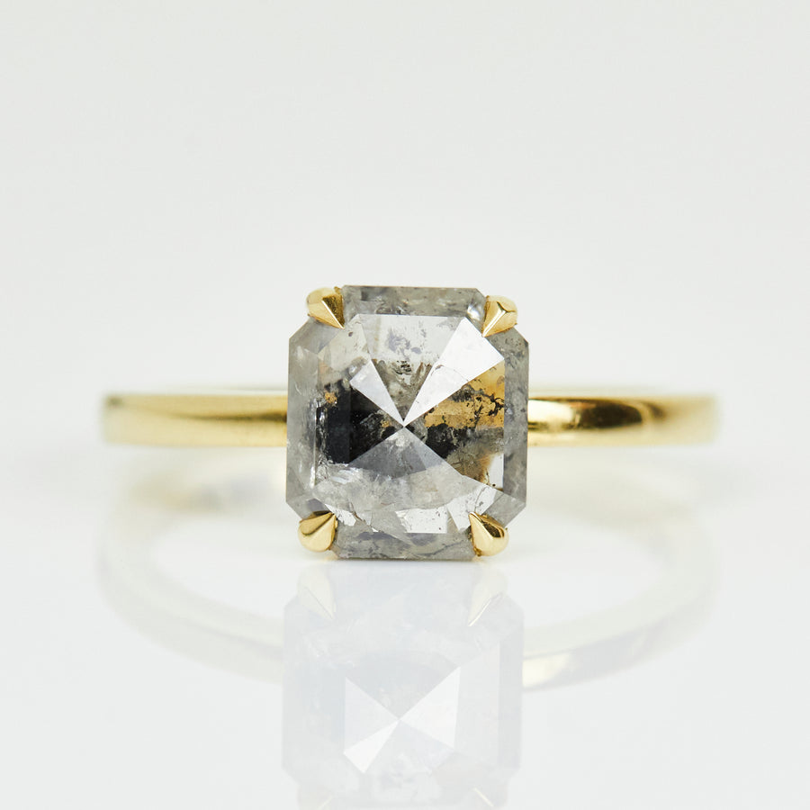 Devotion 1.84CT Emerald Cut Diamond Handmade Ring