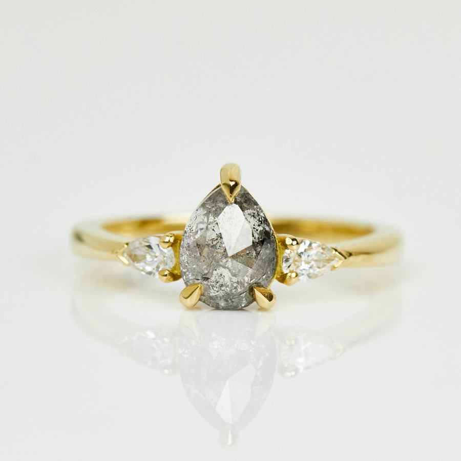 Gleamique 1.80CT Pear Shape Diamond Engagement Ring